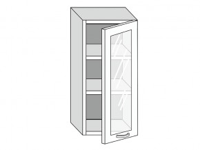 19.40.3 Шкаф настенный (h=913) на 400мм с 1-ой стекл. дверцей в Нягани - nyagan.magazin-mebel74.ru | фото