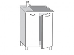 2.60.2м Шкаф-стол на 600мм под врезную мойку с 2-мя дверцами в Нягани - nyagan.magazin-mebel74.ru | фото