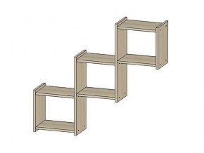 Полка Квадро ясень шимо светлый в Нягани - nyagan.magazin-mebel74.ru | фото