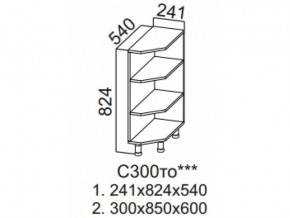 С300то Стол рабочий 300 (торцевой открытый) в Нягани - nyagan.magazin-mebel74.ru | фото